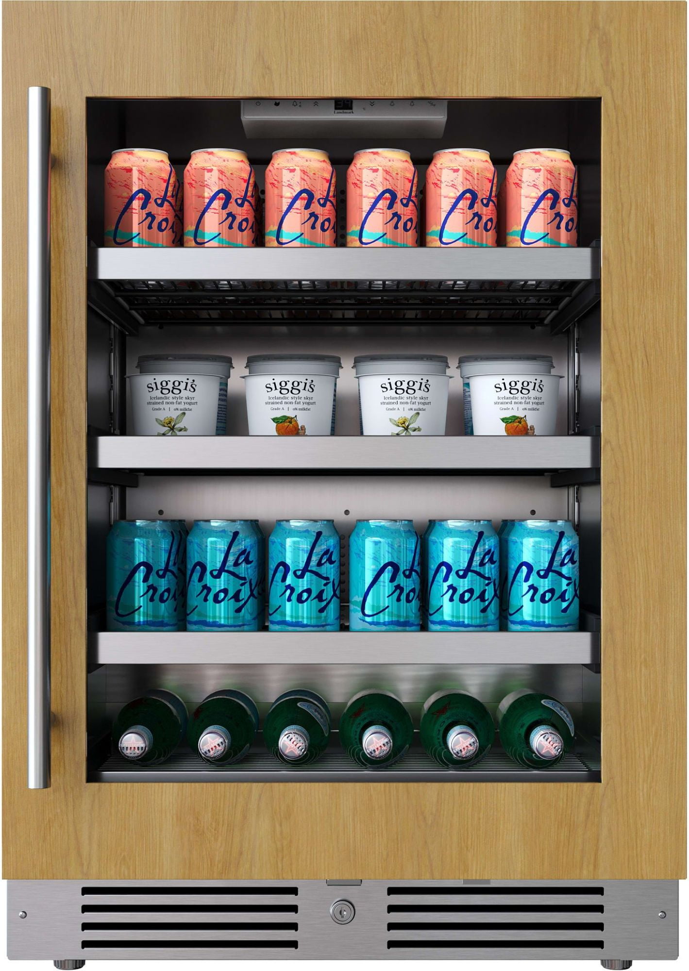 Landmark L3124ui1bgrh 24" Wide 154 Can Capacity Beverage Cooler - Panel Ready