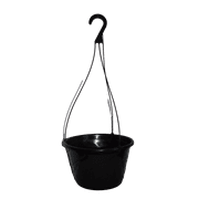Landmark Plastic 10 Contempo Swirl Round Hanging Planters, 10 Count