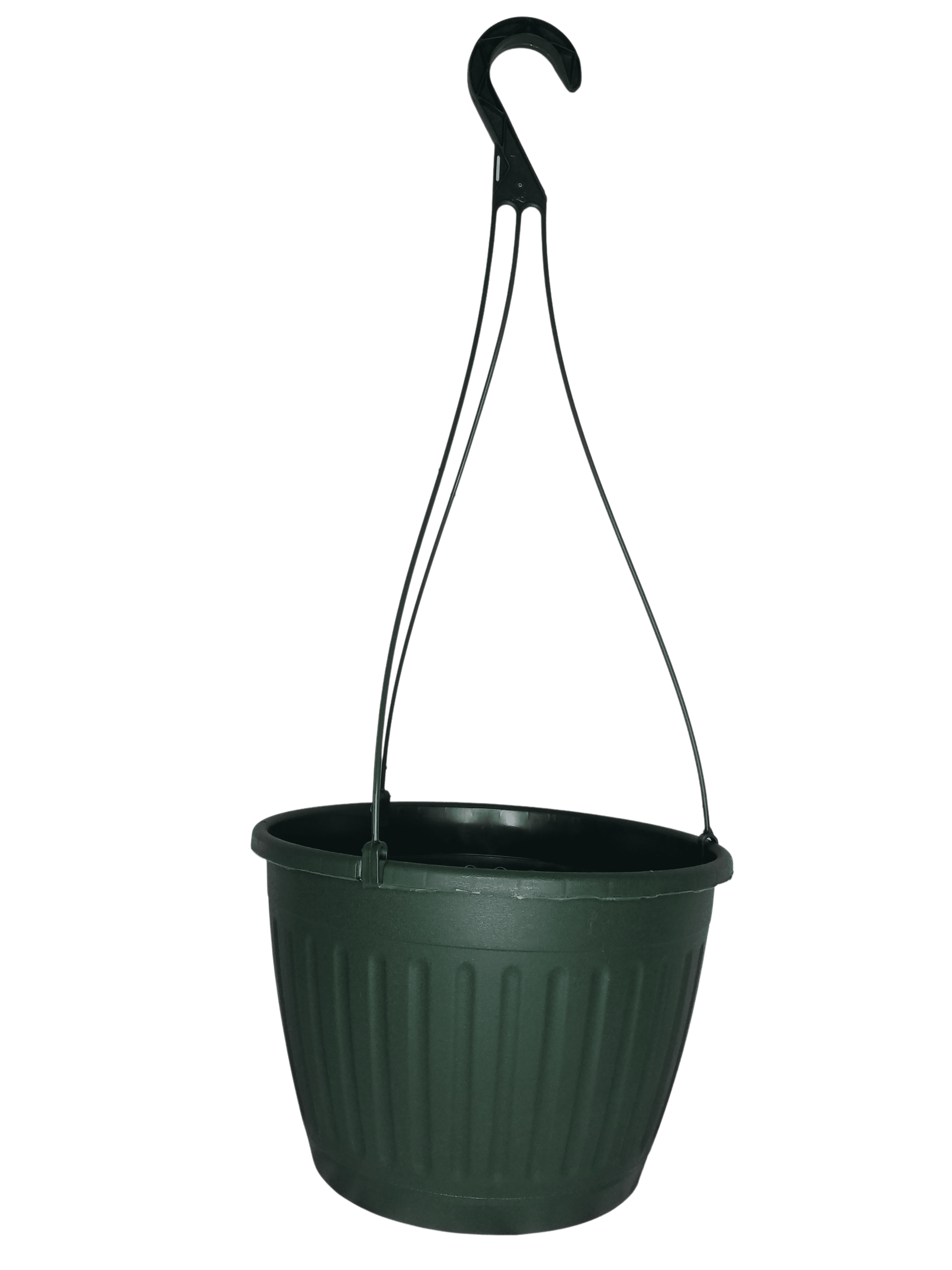 Landmark Plastic 10" Green Imperial Hanging Basket Planter, Set of 10