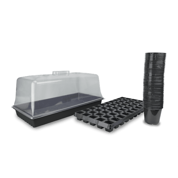 Landmark Plastic Humidity Dome Growing Kit, Product Height: 21.63 in., Product Length: 11.38 in., Product Width: 10.13 in. Indoor Gardening