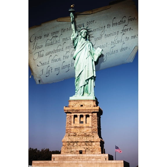 Landmarks - The Statue Of Liberty Wall Poster, 14.725" x 22.375"