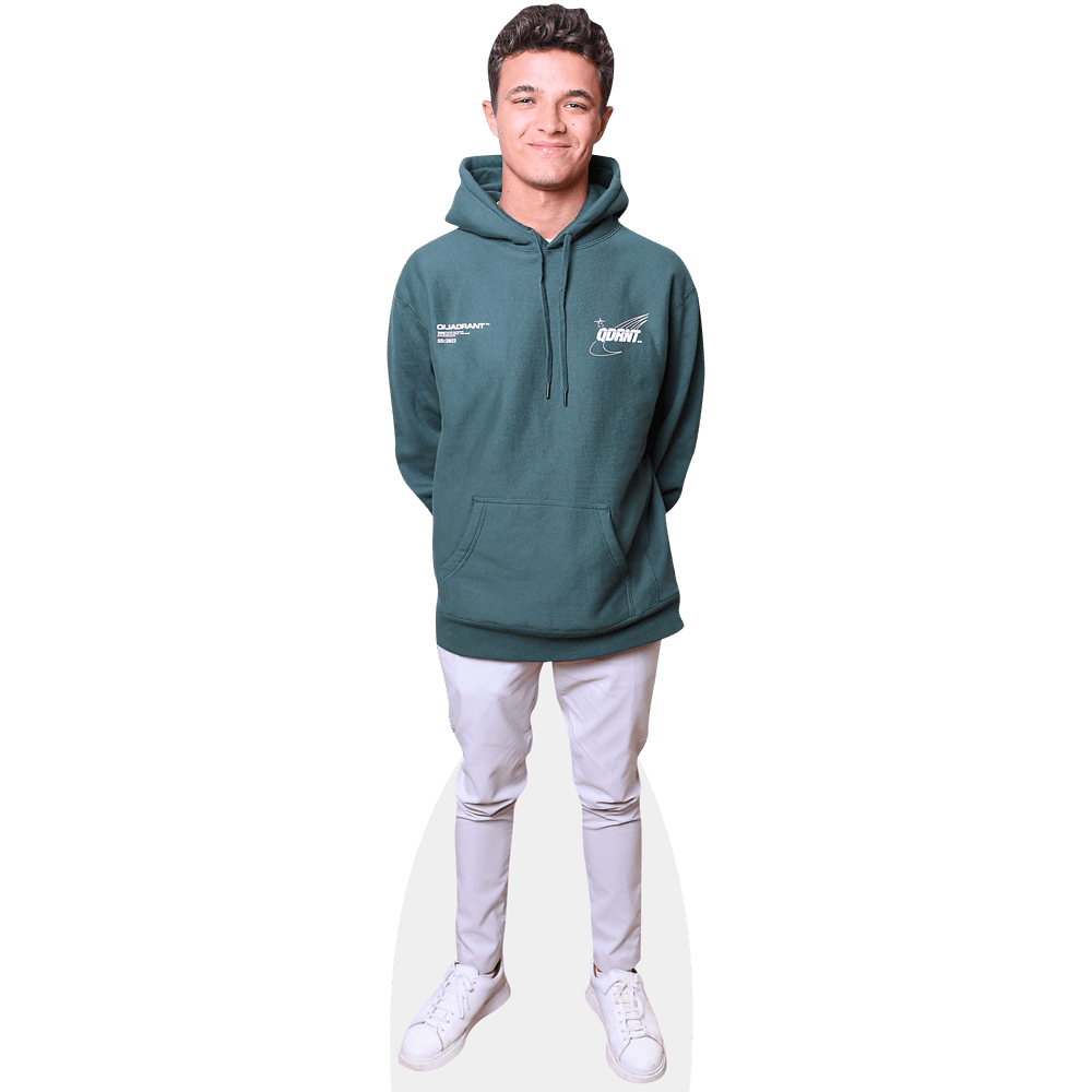Lando Norris (Hoodie) Mini Cardboard Cutout Standee