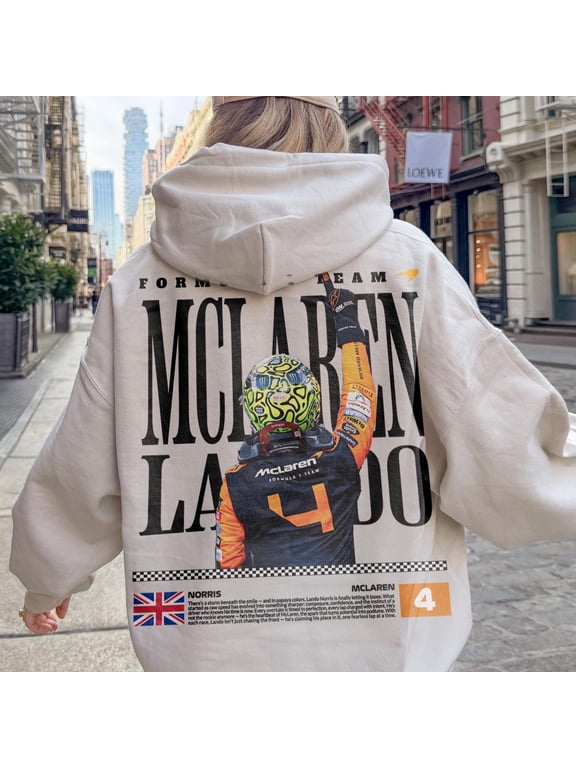 Lando! Norris McLaren Hoodie, Vintage F1 Racing Sweatshirt, Retro Formula 1 Graphic Hoodie, Gift for McLaren Fans