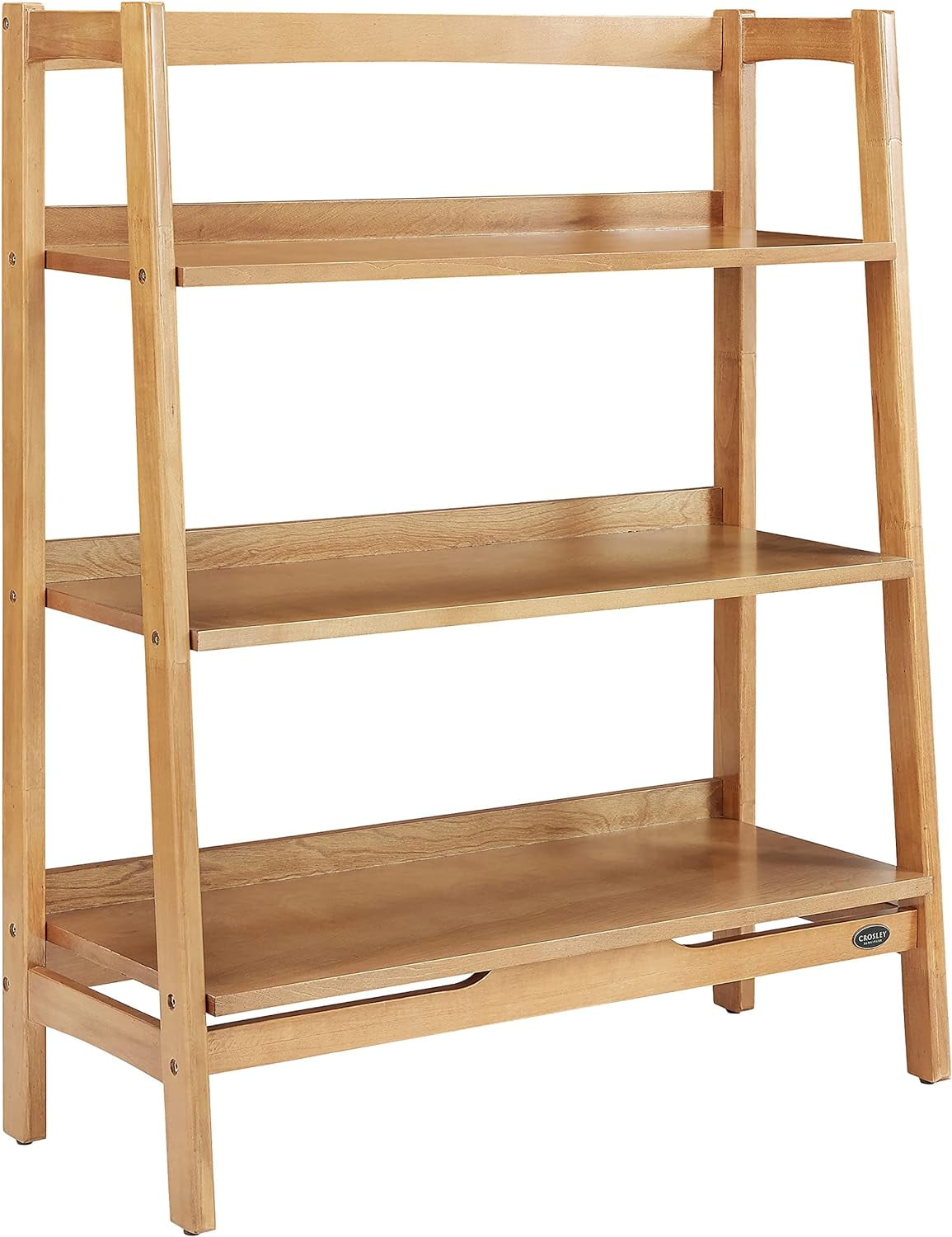Acorn Mid-Century Modern 3-Shelf Ladder Bookcase