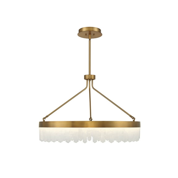 Landon LED Pendant in Warm Brass
