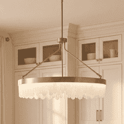 Landon LED Pendant in Warm Brass
