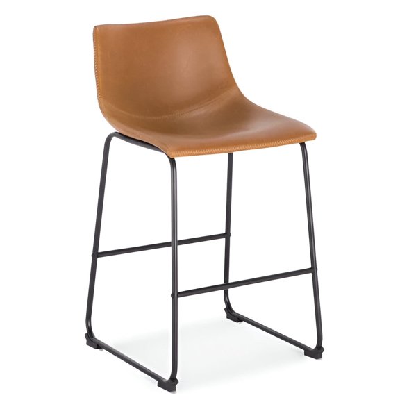 Modern London Counter Stool Tan Seat Height 26" in Bulk Deal Set of 4 -
