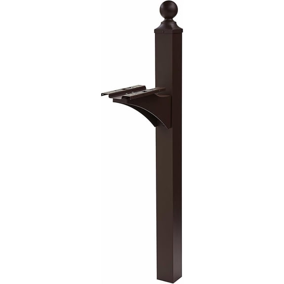 Landover Aluminum Mailbox Post, Compatibility Code A, B, C, LP000BZAM, Venetian Bronze