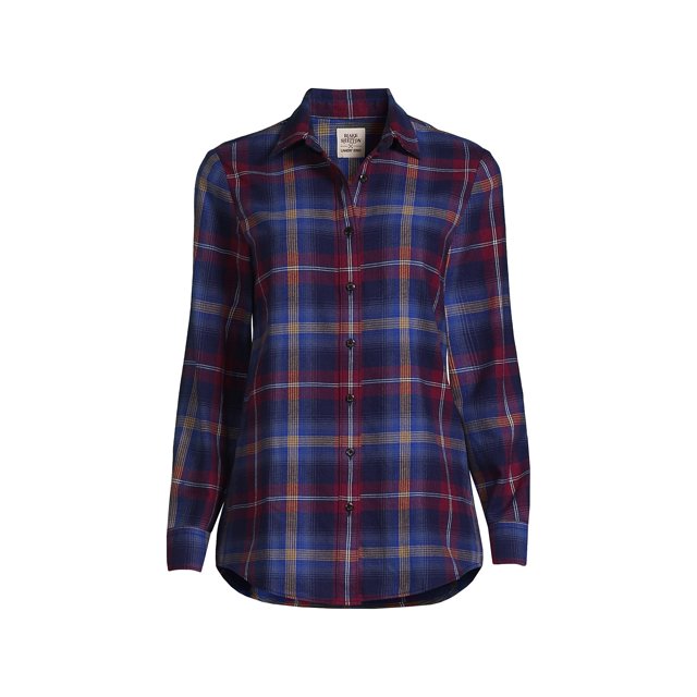 Lands' End Blake Shelton x Lands' End Women's Flannel Boyfriend Fit