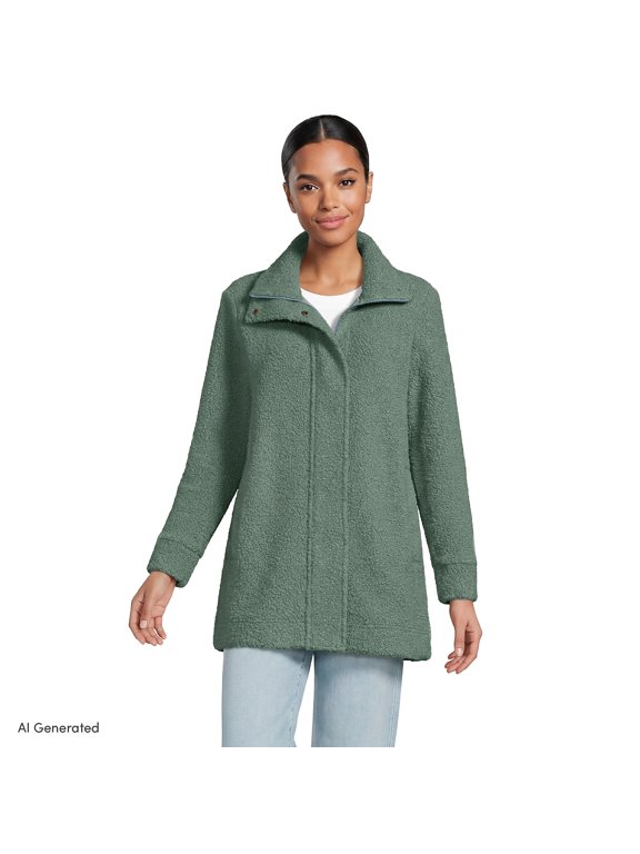 Boucle Fleece Coat