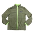 thumbnail image 1 of Lands' End Boy's Breathable Grid Fleece Full-Zip Jacket (Beetle, XS (4/5)), 1 of 3