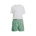 thumbnail image 1 of Lands' End Boys Chlorine Resistant Short Sleeve UPF 50 Rash Guard Swim Trunk Set, 1 of 3