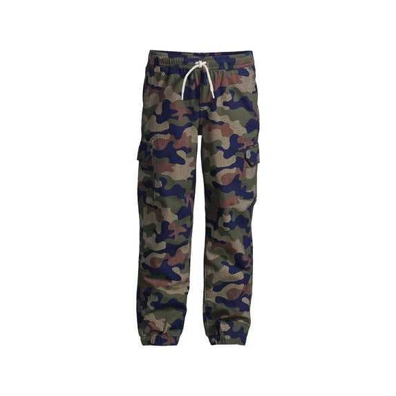 Lands' End Boys Iron Knee Stretch Cargo Jogger Pants