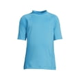 thumbnail image 1 of Lands' End Boys Short Sleeve Crew Neck Swim UPF 50 Rash Guard, 1 of 3