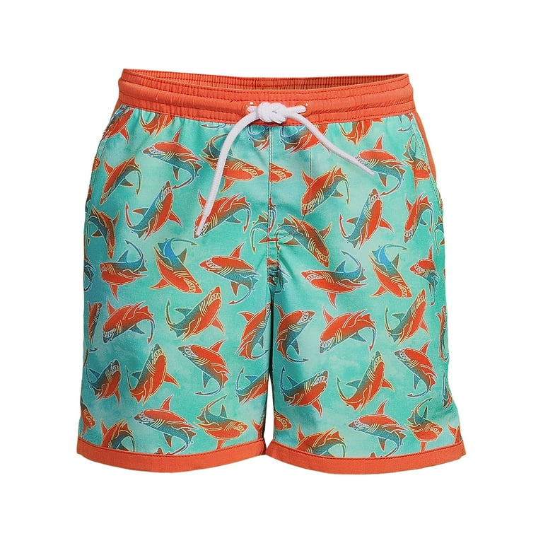 Lands End Boys Stretch Hydroliner Sport Swim Trunks Walmart
