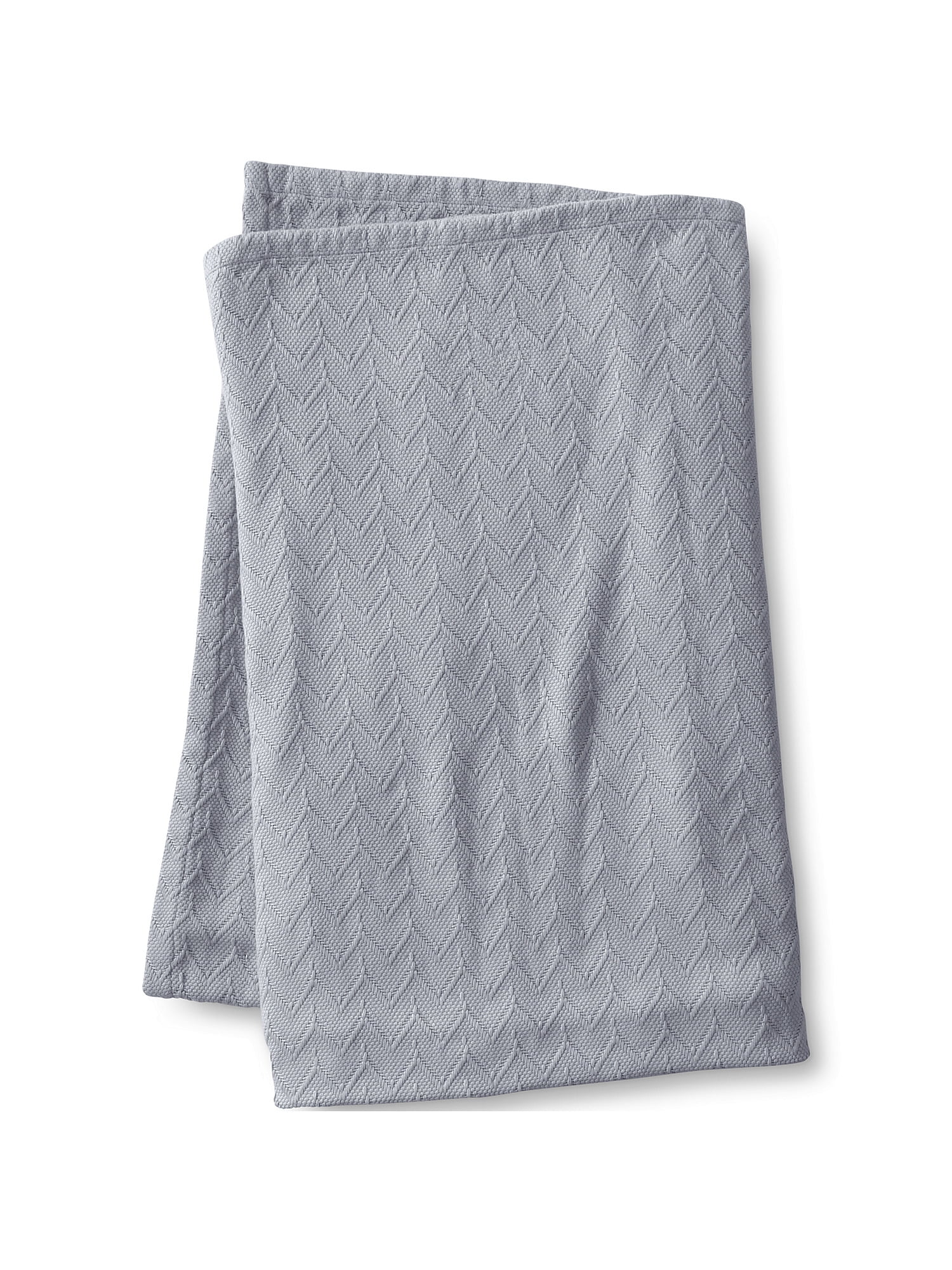 Lands End Cotton Chevron Pattern Bed Blanket Walmart