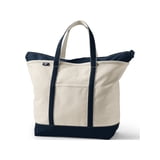 Lands' End Extra Large 5 Pocket Zip Top Canvas Tote Bag - Walmart.com
