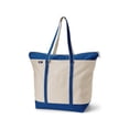 thumbnail image 1 of Lands' End Extra Large 5 Pocket Zip Top Long Handle Canvas Tote Bag, 1 of 4