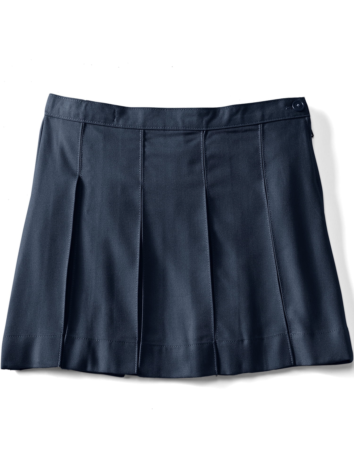 Lands' End Girls Box Pleat Skirt Above The Knee - Walmart.com