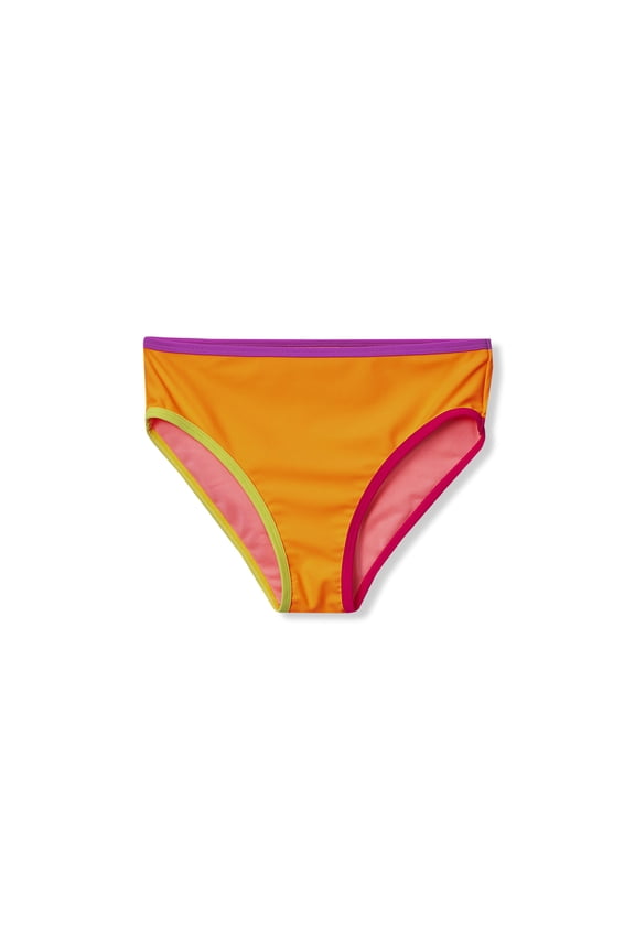 Girls Chlorine Resistant Contrast Bikini Bottoms