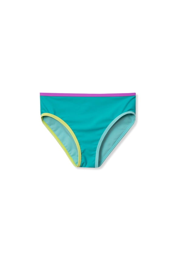 Girls Chlorine Resistant Contrast Bikini Bottoms