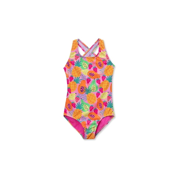 Lands' End Girls Chlorine Resistant One Piece Swimsuit