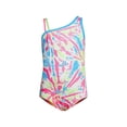 thumbnail image 1 of Lands' End Girls Chlorine Resistant One Shoulder Cut Out One Piece Swimsuit, 1 of 3