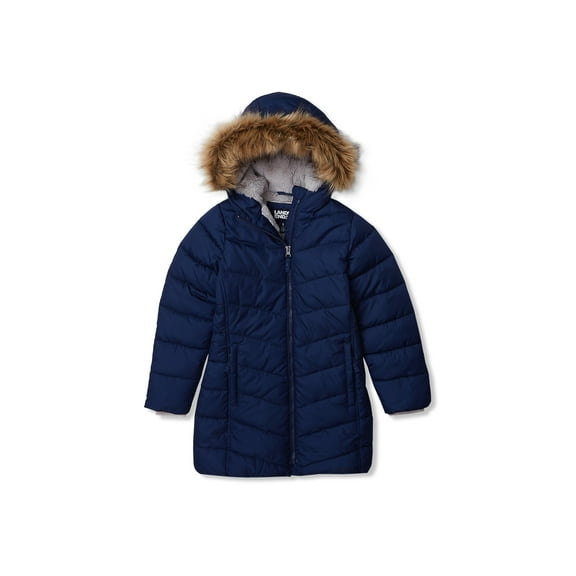 Lands' End Girls Fleece Lined Parka