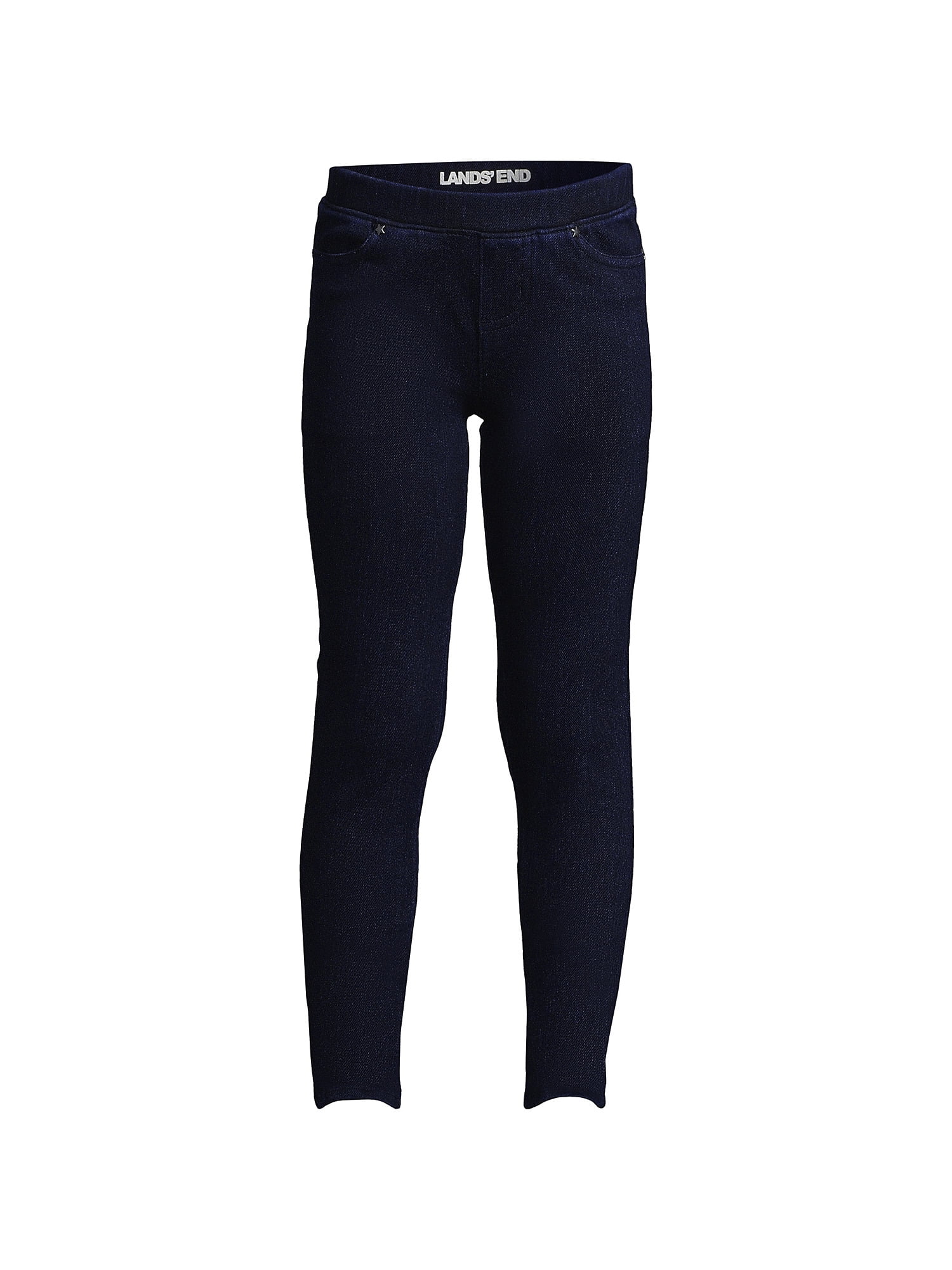 Lands End Girls Iron Knee Denim Jeggings