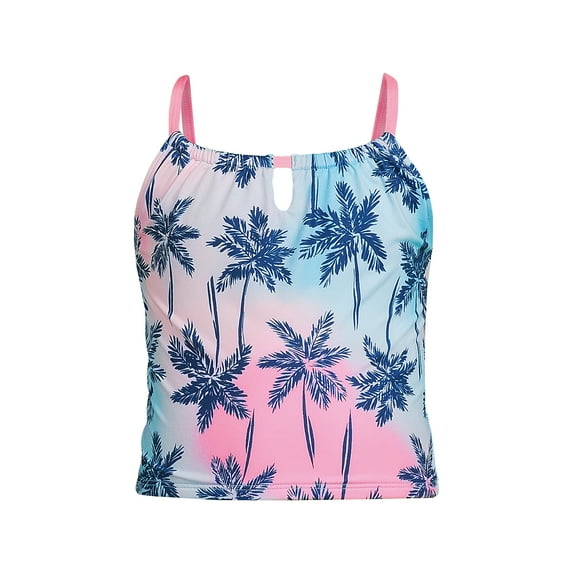 Lands' End Girls Keyhole Tankini Swim Top