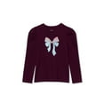 thumbnail image 1 of Lands' End Girls Long Sleeve Graphic Tee With Puff Shoulder, 1 of 1