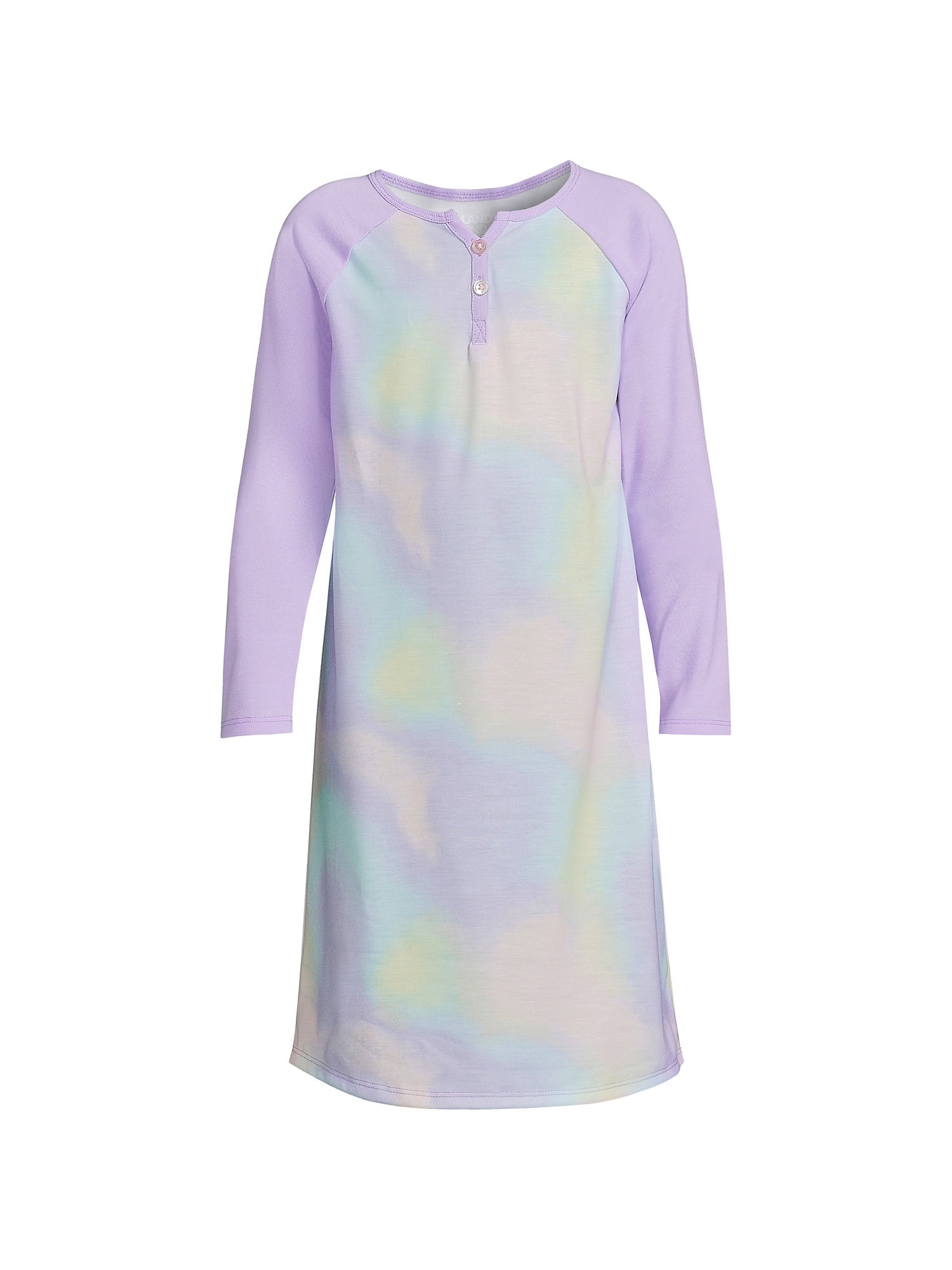 Lands' End Girls Long Sleeve Jersey Nightgown