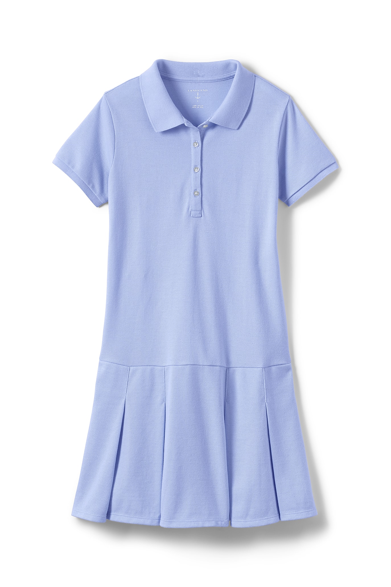 Lands' End Girls School Uniform Short Sleeve Mesh Polo Dress (Little Girls & Big Girls) - image 1 of 2