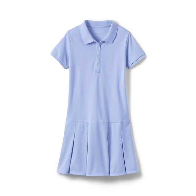 Lands' End Girls School Uniform Short Sleeve Mesh Polo Dress (Little Girls & Big Girls)