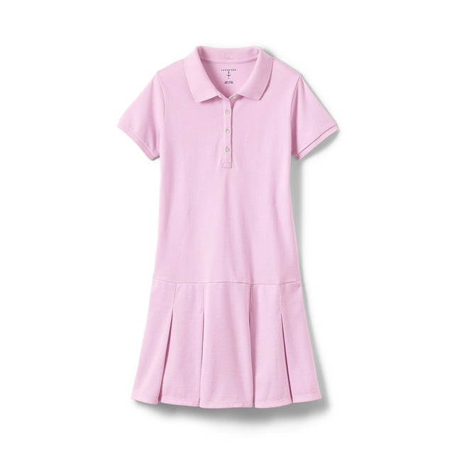 Lands' End Girls School Uniform Short Sleeve Mesh Polo Dress (Little Girls & Big Girls)