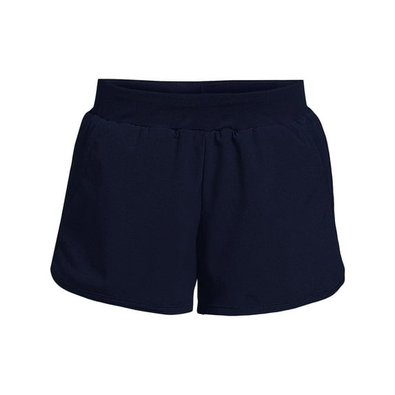 Lands' End Girls Stretch Woven Swimsuit Shorts