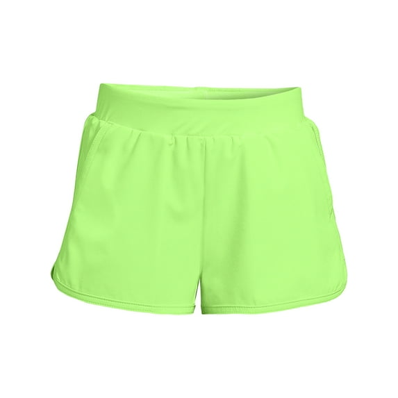 Lands' End Girls Stretch Woven Swimsuit Shorts