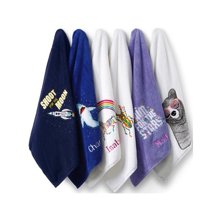 Lands' End Kids Cotton Appliqué Bath Towel