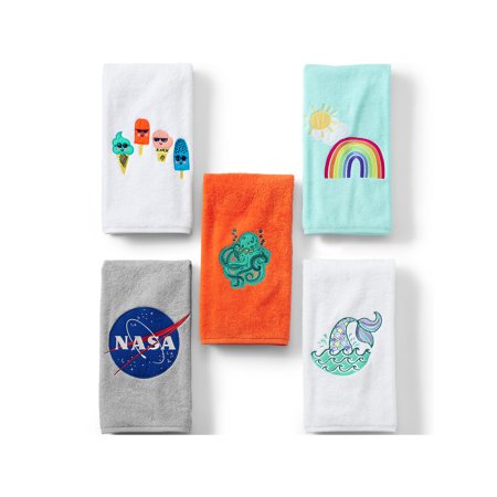 Lands' End Kids Cotton Appliqué Bath Towel
