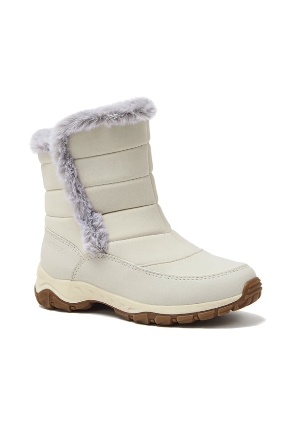 Kids Expedition Faux Fur Waterproof Puffer Snow Boots