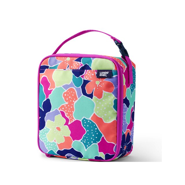 Lands' End Kids Insulated EZ Wipe Printed Lunch Box