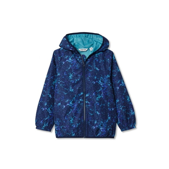 Lands' End Kids Waterproof Hooded Packable Rain Jacket