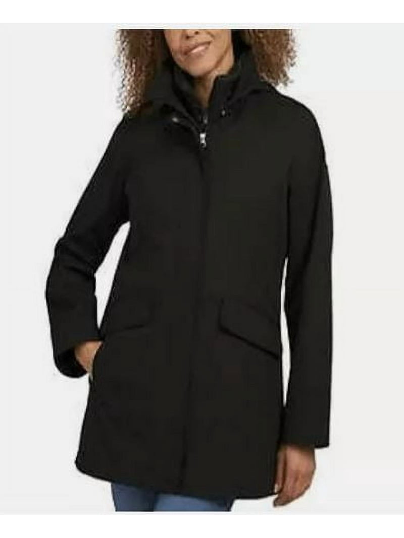 Lands' End Ladies' 3-in-1 Systems Jacket, Black Large - Walmart.com