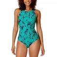 thumbnail image 1 of Lands' End Ladies' Swimsuit(Green/Large), 1 of 2