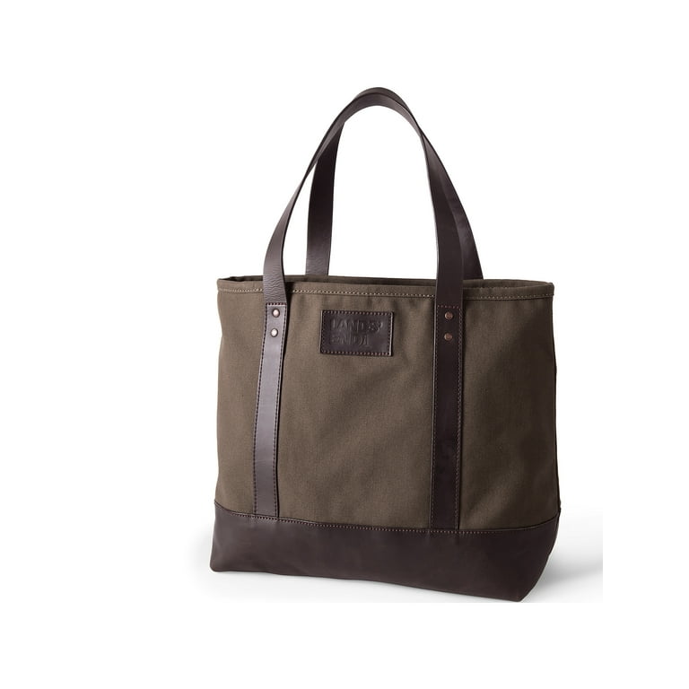 Large waxed shop canvas tote