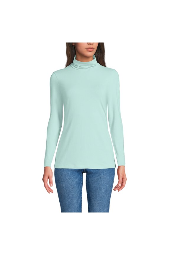 Lightweight Jersey Long Sleeve Turtleneck