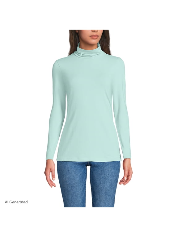 Women's Jersey Knit Turtleneck