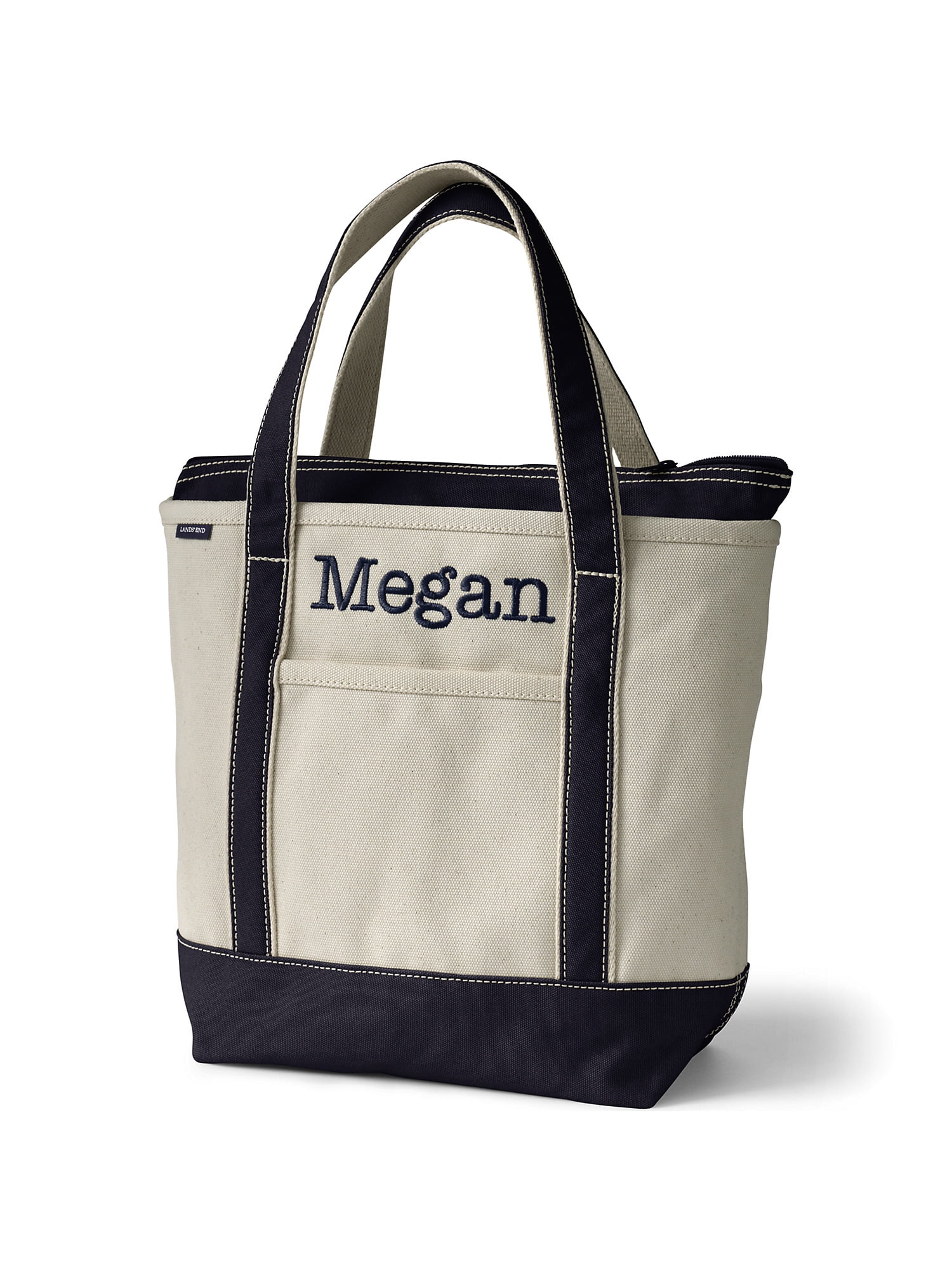 Lands end tote bag with zipper clearance