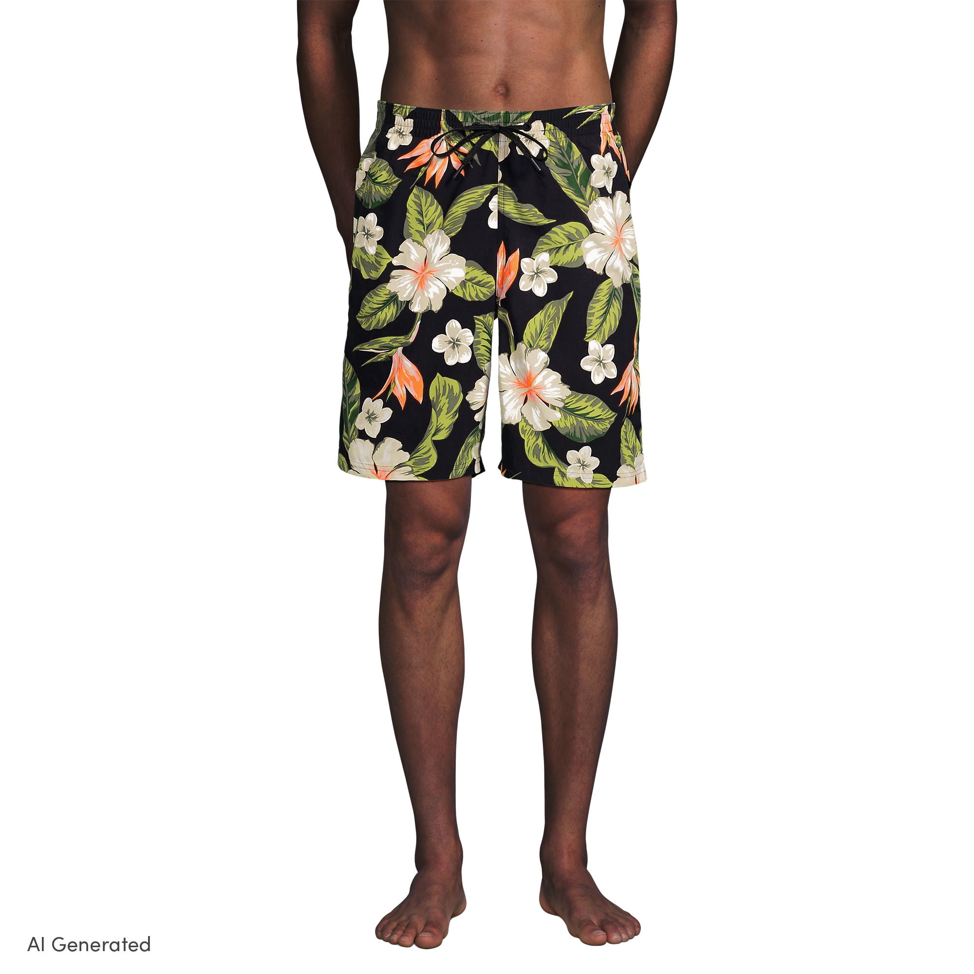 Lands' End Men's 9" Volley Hydroliner Swim Trunks