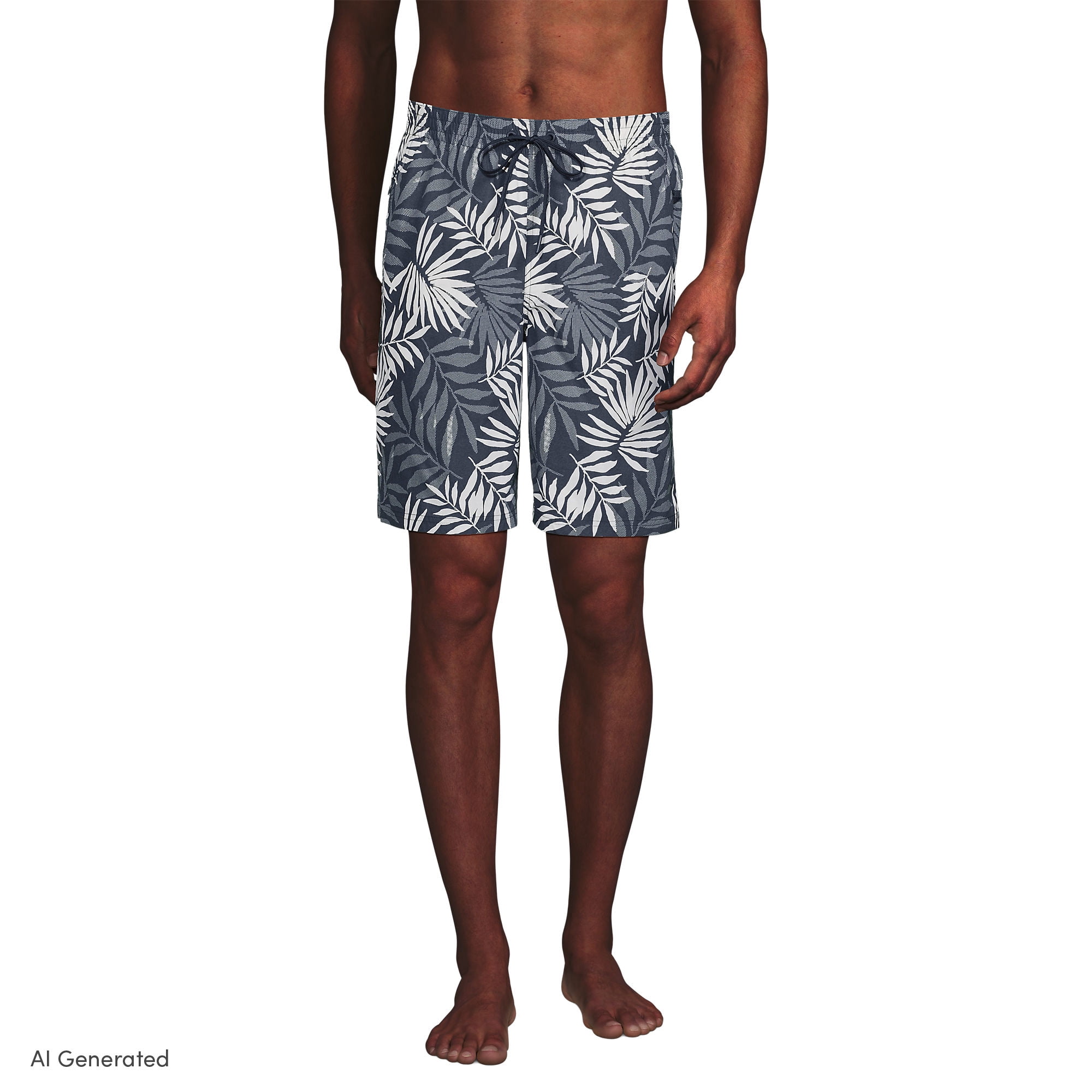Lands' End Men's 9" Volley Hydroliner Swim Trunks
